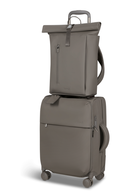 Lipault Lost In Berlin Rolltop Backpack 2.0  Ash Stone