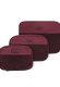 Lipault Lipault Travel Accessories Set Of 3 Packing Cubes  Bordeaux