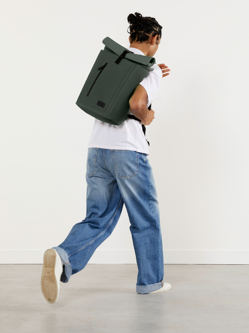 Lipault City Plume Rolltop Backpack  Khaki